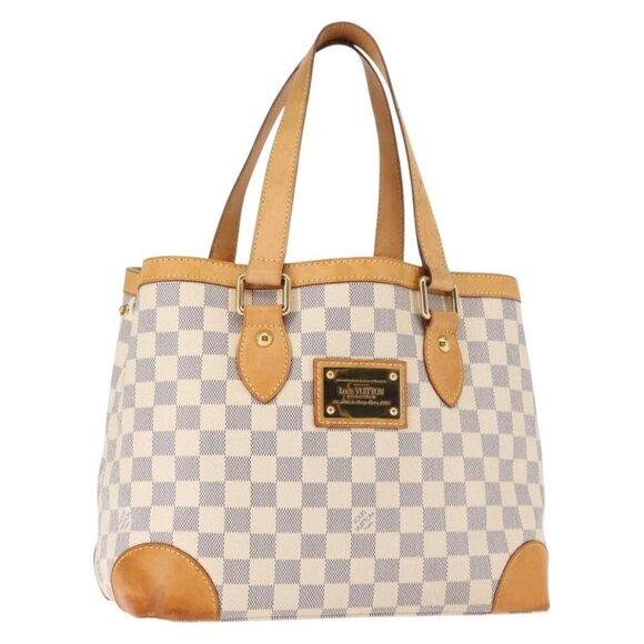 LOUIS VUITTON Damier Azur Hampstead PM Tote Bag N51207 LV Auth 147198 - Picture 2 of 16